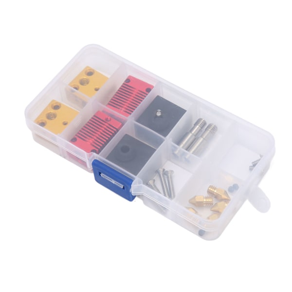 2-pack Hot End Extruder Munstycke Kit Hög Precision Anodiserad Frostad 3D-skrivare Extruder Hotend Kit för Ender 3 Ersättning