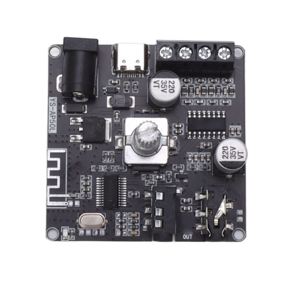 Bluetooth förstärkarkort Power Dual Channel Stereo Digital förstärkarmodul 2x50W DC12‑24V