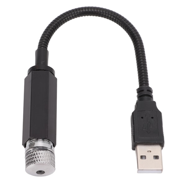 USB Stjernehimmel-Nattlys Multimodus Romantisk 5V 0,15W 0,2A Universal Biltaksprosjektor Stemningslys for Soverom Fest Rød