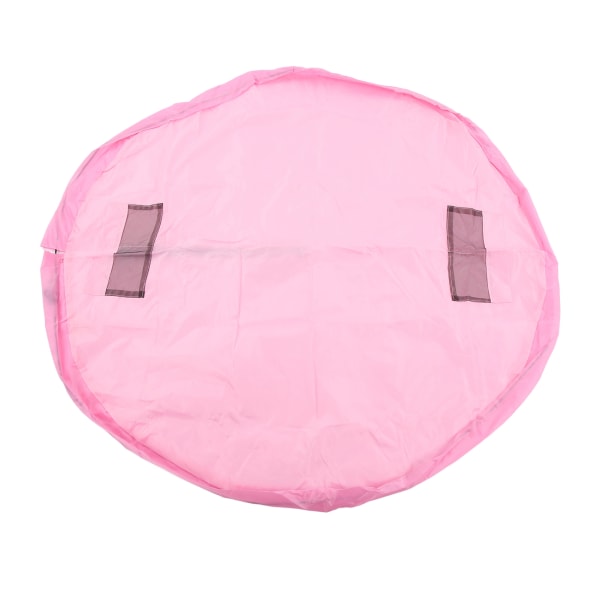 Dragsko Lekmatta Polyester Utomhus inomhus Vattentät leksaksförvaringsväska för barn Diameter 140 cm Rosa