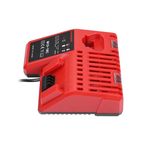 12V-18V Lithium batterioplader til Milwaukee M12-18C M18 erstatning EU stik 110-240V