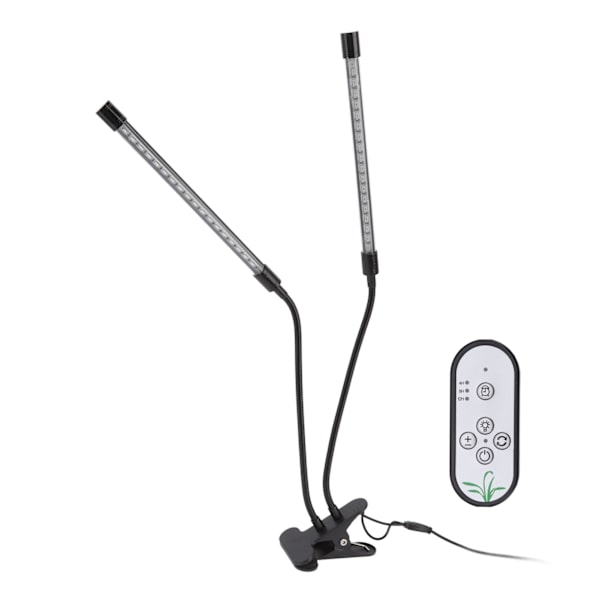 Kasvien kasvatusvalo himmennettävällä ajastuksella täysi spektri USB-käyttöinen kaksoispäällä kiinnitettävä LED-kasvilamppu sisätiloihin 30W