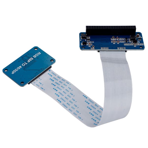 RGB LCD-driverkortsett DPI-driver 50Pin til 40Pin adapterkort for Raspberry Pi