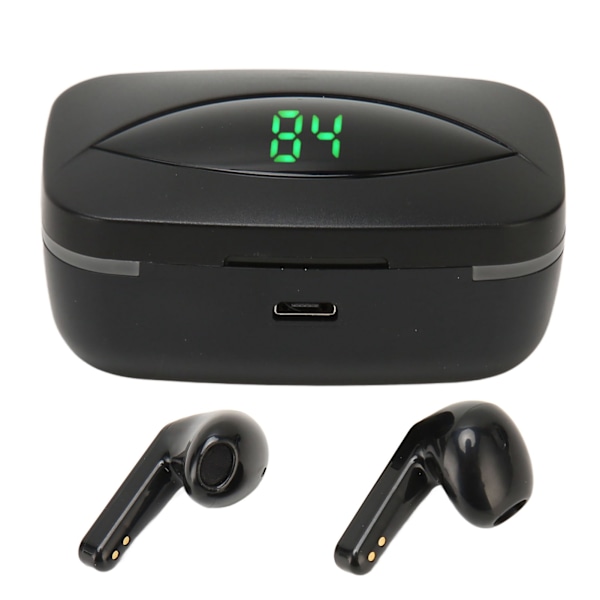 Bluetooth 5.3 Trådlösa Hörlurar IPX7 Vattentäta Tung Bas Brusreducerande Bluetooth Hörlurar med Laddningsfodral