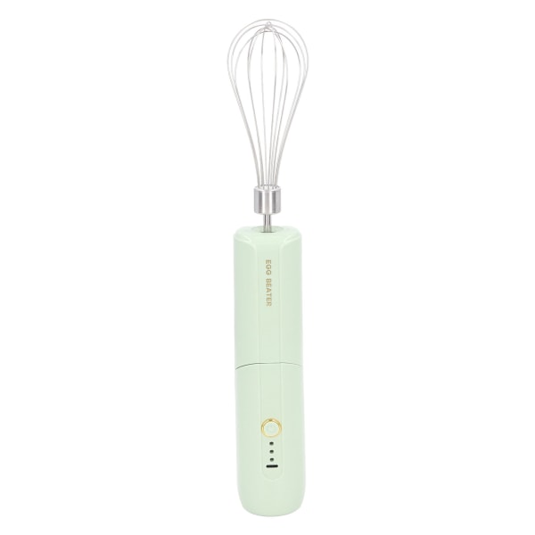 Elektrisk Handmixer Vikbar 3 Växlar Hög Hastighet Sladdlös Portabel Äggvisp med 2 Huvuden Grön