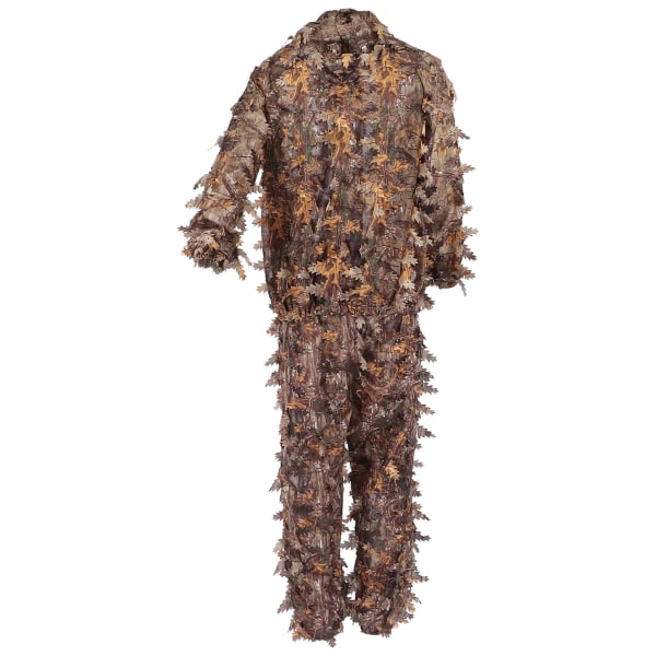 Brown Wild Camouflage Ghillie Suit 3D Leaf Jakker og bukser Sæt Tøj til jagt