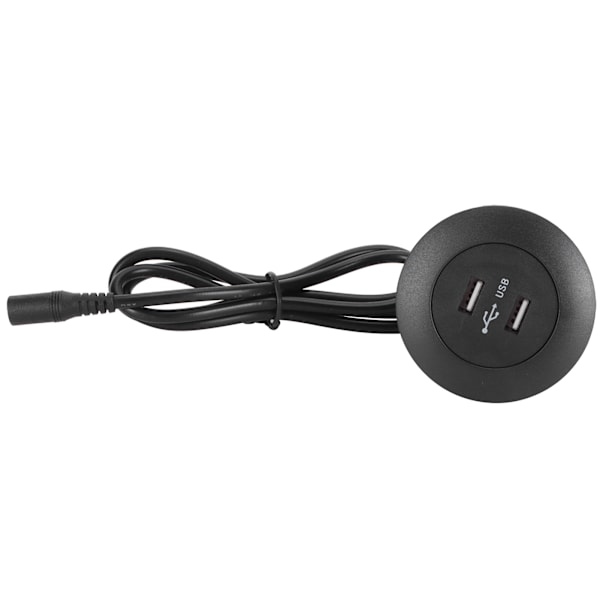 Dobbel USB2.0 ladesokkel telefonlader for elektrisk lenestol sofa hjemmemøbler deler svart EU-plugg 100‑240V