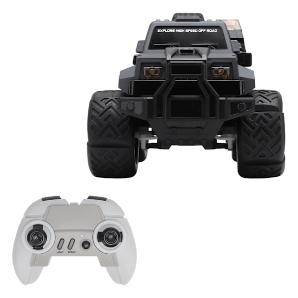 1/16 RC-bil 2.4GHz Fjärrstyrd Klätterbil med Spray och Ljus Off Road Lastbilar Leksaker för Barn Pojkar Presenter