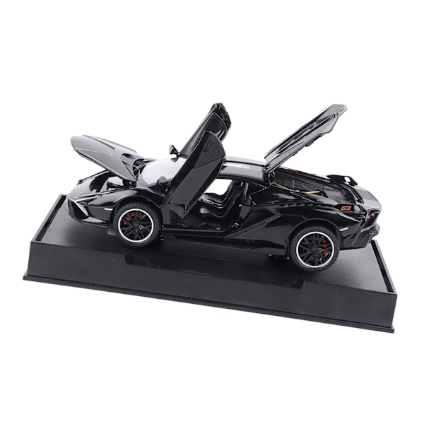 Seoska-automalli Simulaatio 1/32 Mittakaavassa Avattavat Ovet Koriste-esine Urheiluauto Mallilelu Musta
