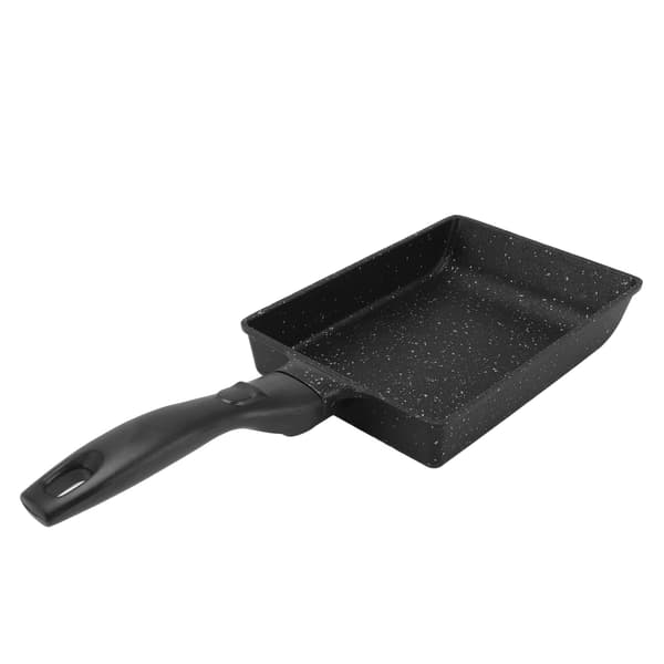 Rektangulær stekepanne fortykket aluminiumslegering non-stick belegg kokepanne for biff eggerull