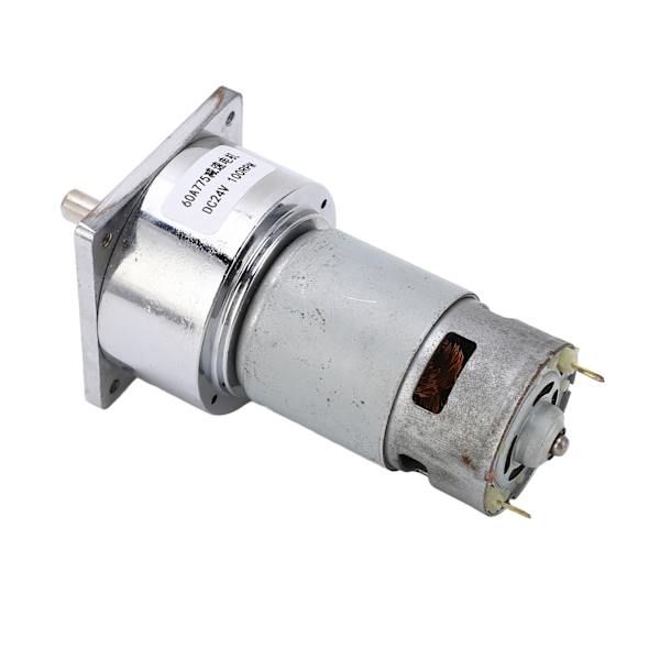 Vaihteistomoottori DC 24V 3.8A Nopeudenvaihde Itselukittuva Kääntyvä Madonvaihteinen Moottori Koneelle 100RPM 9.6KG·FCM