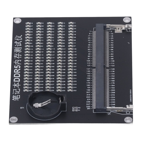 Bærbar hukommelsestestkort med LED-lys Computer Motherboard Circuit Repair Detection Card DDR5