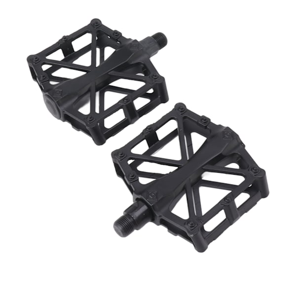 1 par cykelpedaler, sorte, professionelle, aluminiumslegering, cykelplatformpedaler til landevejscykler og mountainbikes