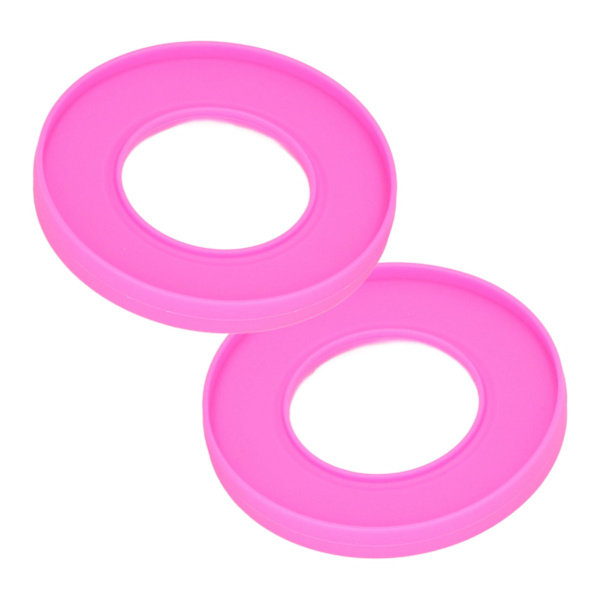 2 st silikonarmband hushåll vattentät symmetrisk sugkopp fixering flexibel bekväm kök handledsskydd ros röd