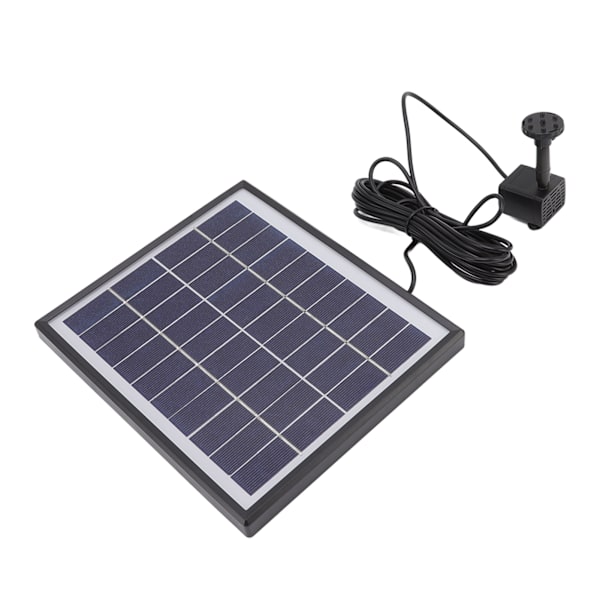 Aurinkolähdepumppu 5.0W Estä tukkeutuminen Kannettava Helppo puhdistaa Aurinkovesipumppu Kelluva suihkulähde Ulkokäyttöön 12V