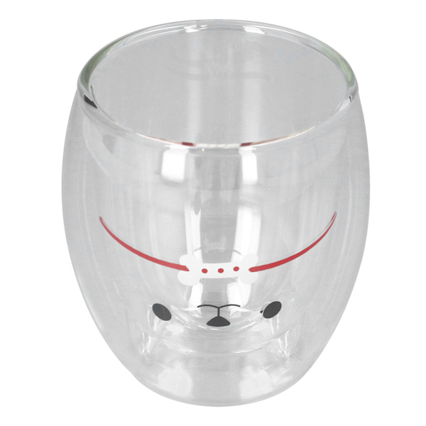Tegneserie Dobbelt Væg Krus 280ml Sød Mus Mønster Glas Drikkekop til Vand Te Kaffe Mælk Transparent Tank
