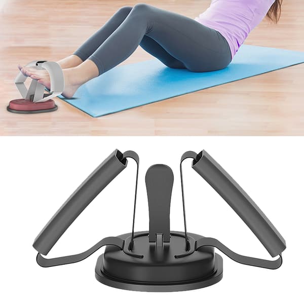 Sit Up Assistent Multifunktionel Sit Up Udstyr Bar til Indendørs Hjemmetræningsudstyr Sort