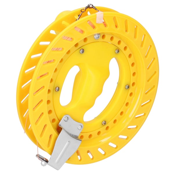 ABS Outdoor Kite Line String Winder Grip Wheel Flying Tools 20cm Wheel with 200M Line (20cm Yellow Wheel 200m Wire)