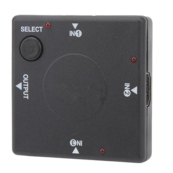 3 i 1 Udgang Switch 1080P HD Multimedie Interface Splitter Adapter Video Konverter til Bærbar Computer