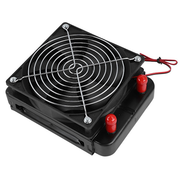 120MM Dator CPU Vattenkylning Kylare Heat Rad Radiator med fläkt 10 rör