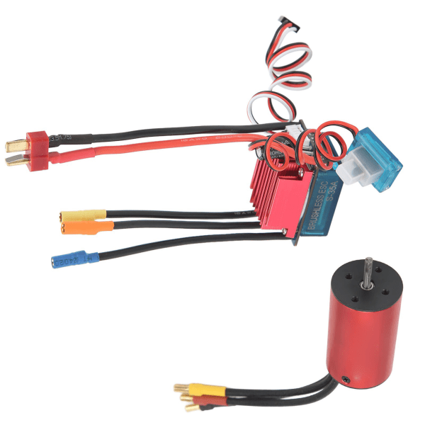 2845 2800KV vanntett børsteløs motor og ESC-sett CNC-bearbeiding Multiple Protection børsteløs motor med 35A ESC-sett