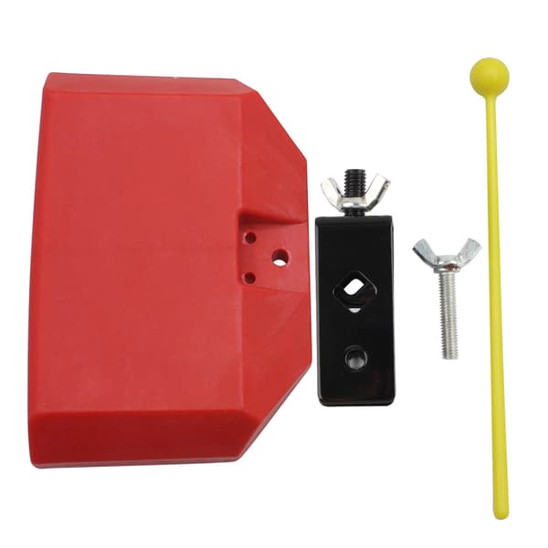ABS Plastik Koklokke Quick Release Mount Trommestik Babylegetøjssæt (Rød)