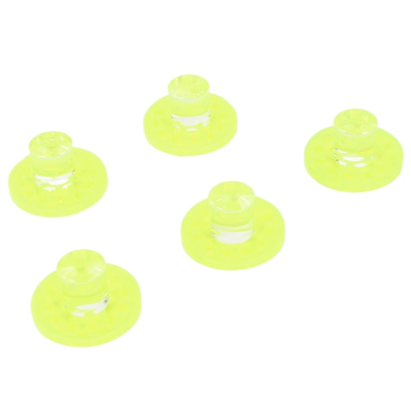 5 stk Korallfragmentplugger Fluorescerende Grønn Rund Form Akryl Korallfragment Holder Base for Akvarium Fiskeskål