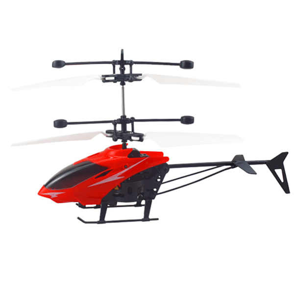Induktionshelikopterleksak för nybörjare USB-laddning Automatisk stigning RC-flygplanleksak Flygande leksak för daglig lek Röd