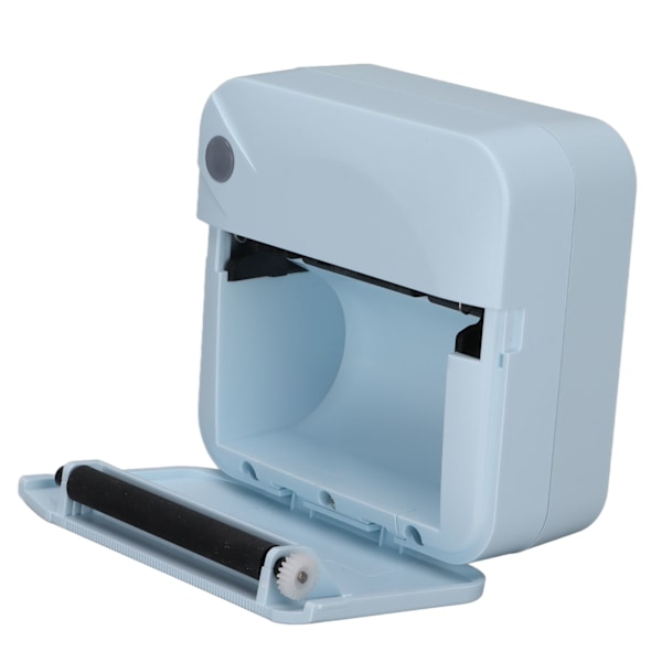 Mini Skriver 200DPI Termisk Papir Ergonomisk Design Oppladbart Batteri Sikker Stabil Bærbar Skriver for Hjemmekontor Blå