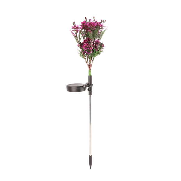 Utomhusljusutsändande Phalaenopsis markinsats dekorativa gräsmattslampor solcellsblomsterlampor