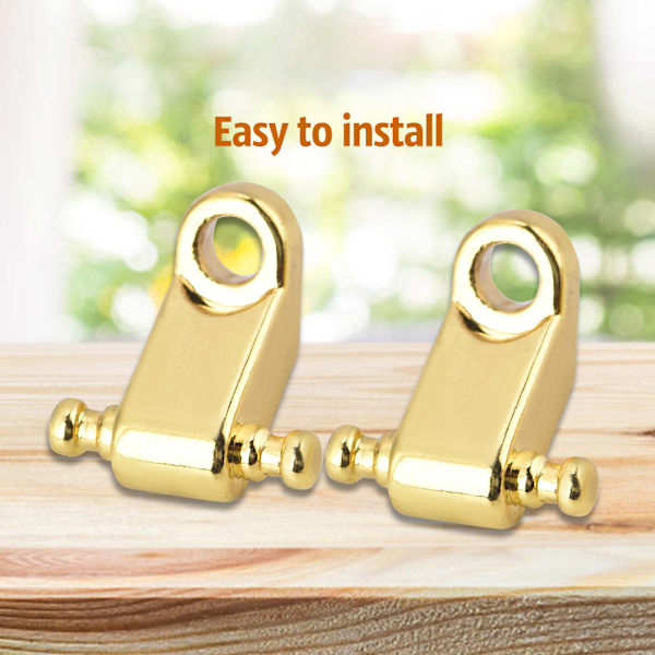 2PCS Roller String Tree Retainer med skruvtillbehör för elgitarrbas (guld)