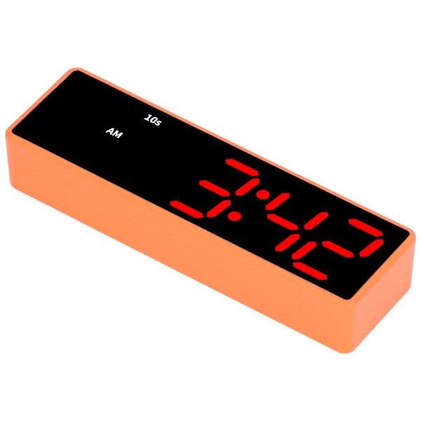 Träningstimer LED Digital Timer Multifunktionell Elektronisk Bordsur för Sovrum Fitnessrum (Orange Ram Blå Röd Display )