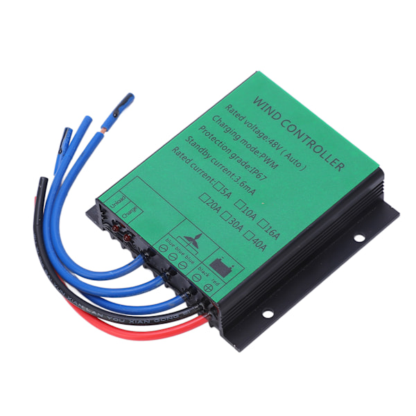Tuuliturbiinin generaattorin ohjain 1000W Tehokas PWM-lataus IP67 LED-ilmaisin Tuuliturbiinin säädin 48V 40A