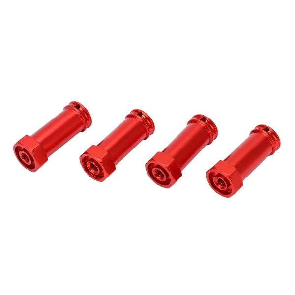 4 stk 12 mm Hjul Hex Hub Adaptere Aluminiumslegering 30 mm Forlengelse Lengre kombinator for TRAXXAS Slash 2WD 1/10 RC CarRed