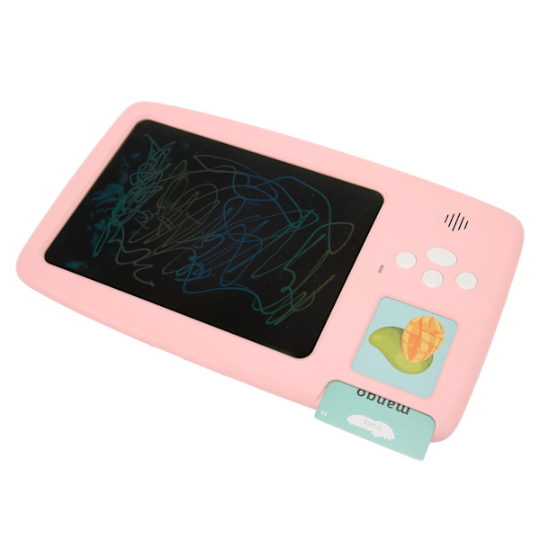 Barn Skrivtavla Läs Skriva Prata Smart Card Handskrift Tablett Lärande Pedagogisk Toddler Toy 8.5in Rosa