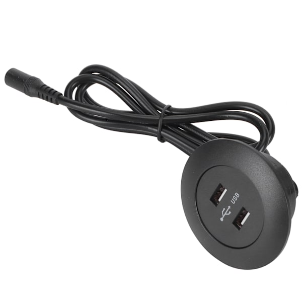 Dobbel USB2.0 ladesokkel telefonlader for elektrisk lenestol sofa hjemmemøbler deler svart EU-plugg 100‑240V