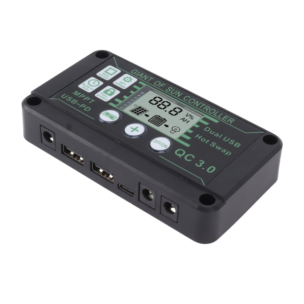 Solar Charge Controller MPPT ABS Auto Focus Solar Regulator Charge Controller för RV Trailers Båtar 20A