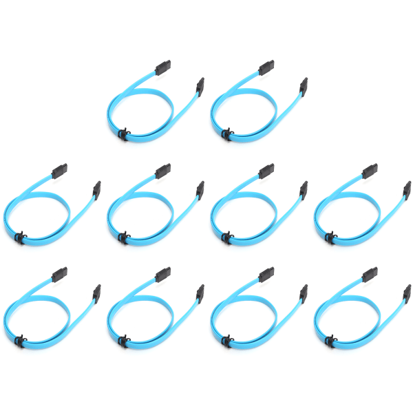 10 kpl Serial ATA -kaapeli Kiintolevyn datakaapeli Serial ATA3.0 -sovitin SSD-CD-ajuriin CD WriterBlue
