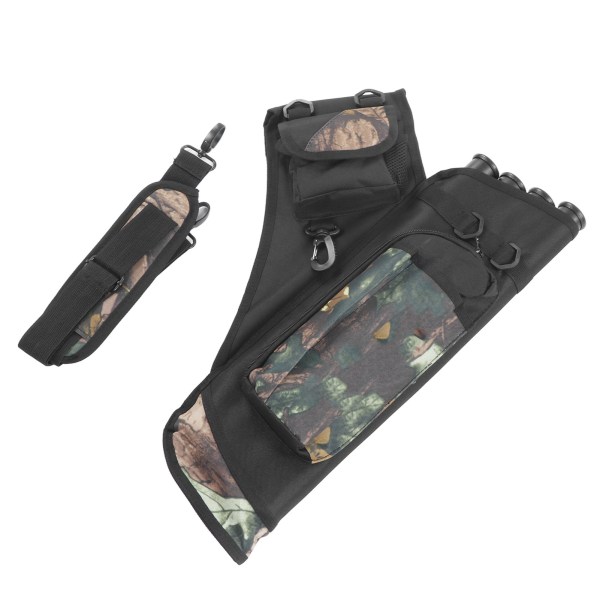 Arrows Holder Oppbevaringsveske Bærbar 4 Tube Arrows Bag med skulderstropp for utendørs bueskyting Sport Camouflage