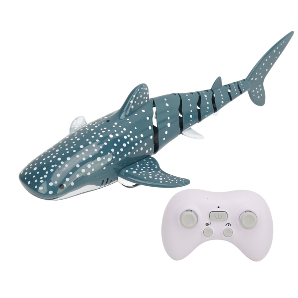RC Haj Leksak Pool Båt Leksak Hög Simulering Ljuseffekt USB Uppladdningsbar RC Vattenleksak med 3 Batterier För Barn Present Bad