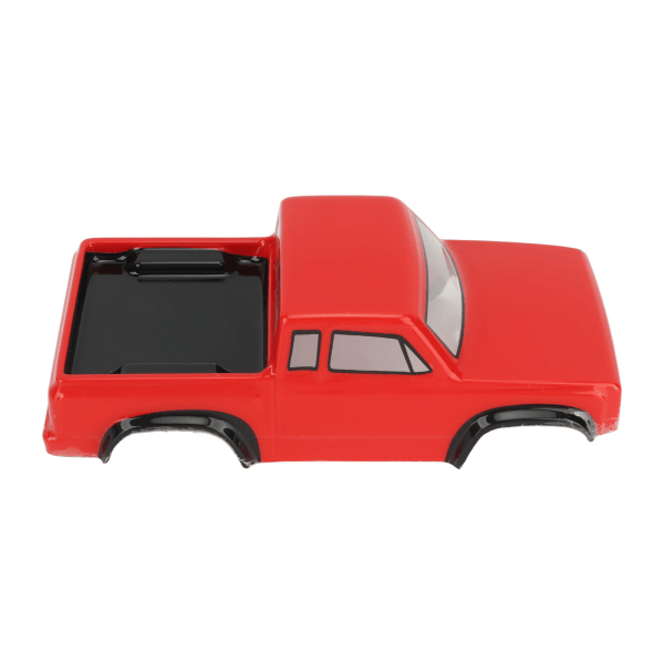 RC Car Kaross Plast 125 mm Axelavstånd Bil Shell Utsökt RC Car Shell Truck Kaross Tillbehör för Axial SCX24 1/24 Röd