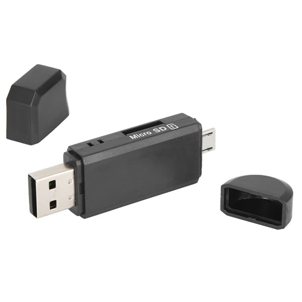 OTG/USB2.0 kortlæser multifunktionel højhastighedskortlæser til Win XP/Win10/Win8/Win7Sort