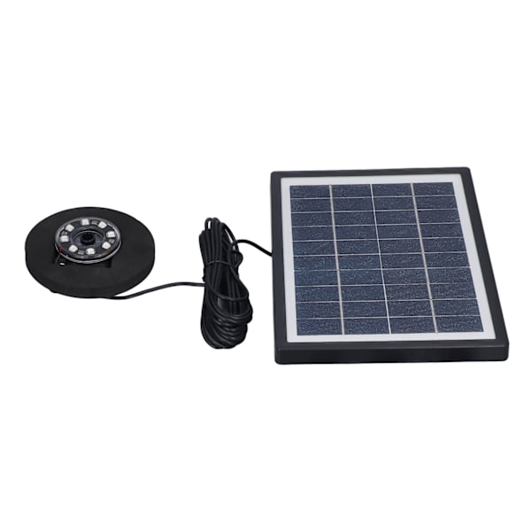 Solcellsfontänpump 10V 7W Split Typ Flera Strömningslägen Anti-täppning Solcellsfontänpump med LED för Simbassänger