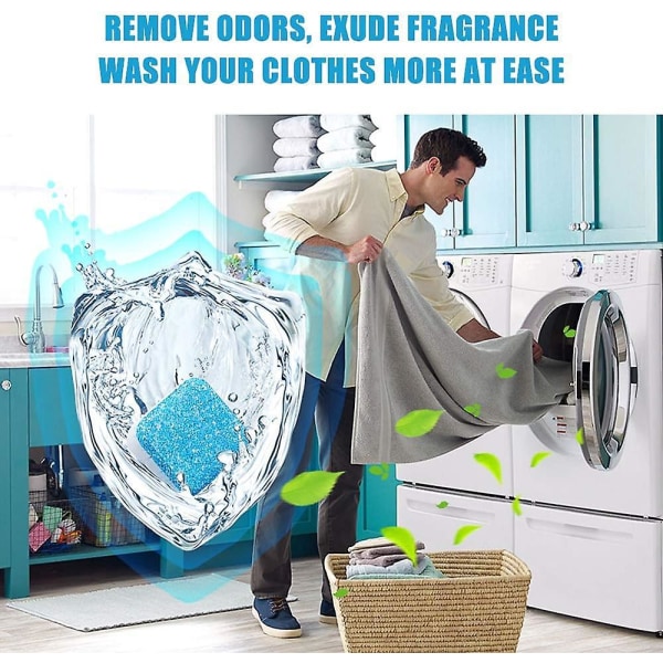 30-Pack Vaskemaskin og oppvaskmaskin rengjøringstabletter