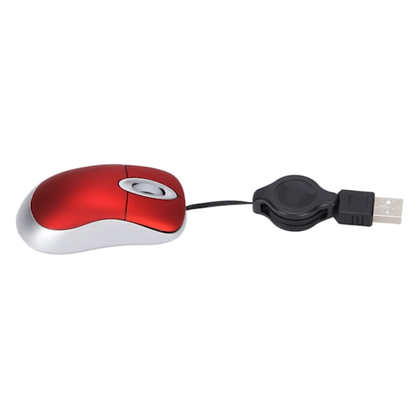 Kablet Mus Bærbar 1600DPI Optisk Oppløsning USB-mus 3 Veis Hjuldesign Datarekvisita