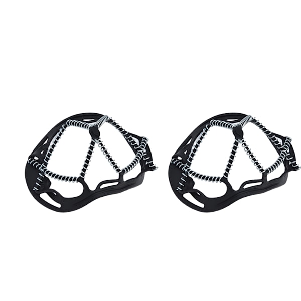 2 stk. Walk Traction Cleats forhindrer glidning Høy spenning Fjær Stegjern for Fotturer Jogging Jakt