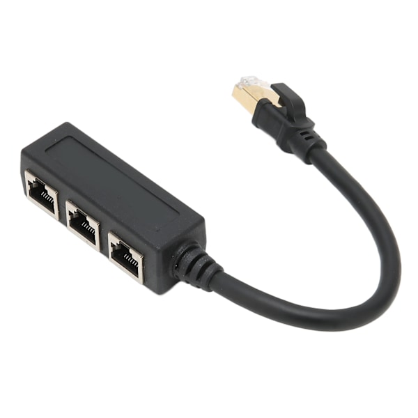 RJ45 Ethernet -sovitinkaapelin jatko 1–3 porttia, erinomainen yhteys, tiedonsiirto, hyvä signaali, Ethernet-liitäntäsovitin