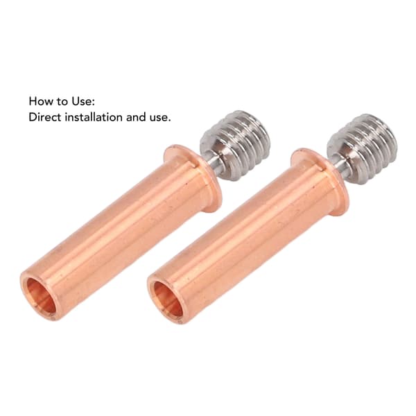 CR 6 SE 3D Printer Tilbehør - Bimetal Heat Break Dyse Halsrør (2 stk)