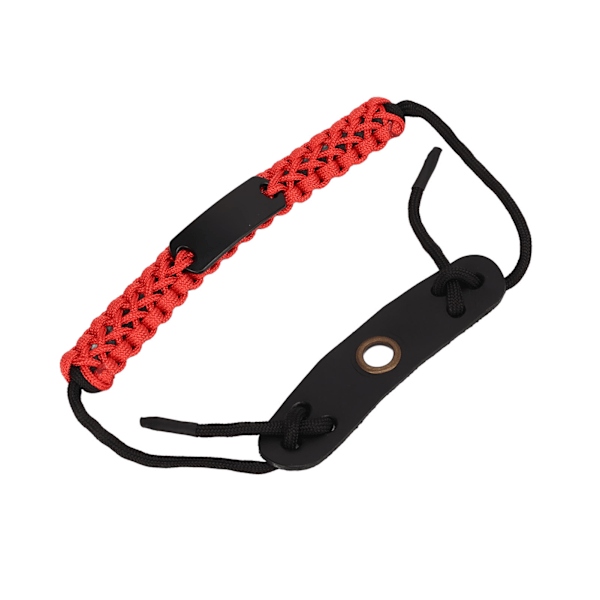 Nylonbågsarmbandsrem Justerbar Bågskytte Armbandsrem för Jakt Skytte Röd