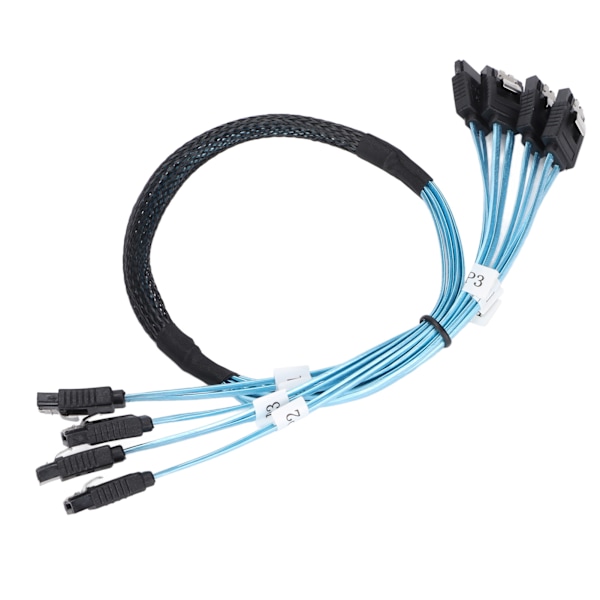 SATA-kaapelit 7-nastainen Nopea 6 Gbps Mini Helppo Käyttää 4 Johdinta Nopea SATA-kaapelisarja Tietokoneelle